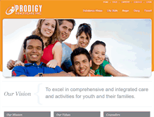 Tablet Screenshot of prodigy-hc.com